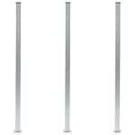 Vidaxl poteaux de clôture 3 pcs aluminium 185 cm Vidaxl poteaux de clôture 3 pcs aluminium 185 cm