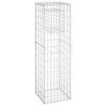 Vidaxl poteau  panier de gabion 40x40x140 cm fer
