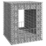 Vidaxl poteau � panier de gabion 50x50x60 cm fer