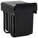 Vidaxl poubelle amovible de cuisine fermeture en douceur 20 l Vidaxl poubelle amovible de cuisine fermeture en douceur 20 l