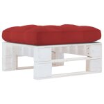 Vidaxl pouf palette de jardin bois de pin imprgn de blanc