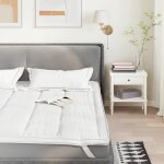 Vidaxl protge - matelas blanc 100x200 cm