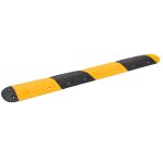 Vidaxl ralentisseur jaune et noir 226x32, 5x4 cm caoutchouc