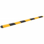 Vidaxl ralentisseur jaune et noir 420x32, 5x4 cm caoutchouc