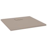 Vidaxl receveur de douche smc marron 80x80 cm