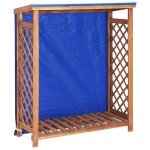 Vidaxl remise  bois de chauffage 105x38x115 cm bois d'acacia solide