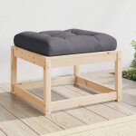 Vidaxl repose - pied de jardin avec coussins bois de pin massif Vidaxl repose - pied de jardin avec coussins bois de pin massif