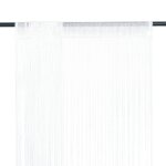Vidaxl rideau en fils 2 pcs 140 x 250 cm blanc