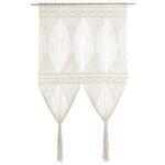 Vidaxl rideau en macram 140x240 cm coton