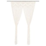 Vidaxl rideau en macram� 140x240 cm coton