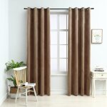 Vidaxl rideaux occultants avec anneaux 2 pcs velours beige 140x245 cm Vidaxl rideaux occultants avec anneaux 2 pcs velours beige 140x245 cm