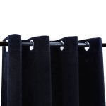 Vidaxl rideaux occultants avec anneaux 2 pcs velours noir 140x175 cm Vidaxl rideaux occultants avec anneaux 2 pcs velours noir 140x175 cm