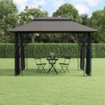 Vidaxl rideaux occultants et anneaux 2pcs velours anthracite 140x225cm
