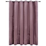 Vidaxl rideau occultant avec anneaux en m�tal velours rose 290x245 cm