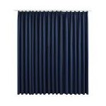 Vidaxl rideau occultant avec crochets bleu 290x245 cm