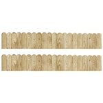 Vidaxl rouleaux de bordure 2 pcs 120 cm bois de pin imprgn