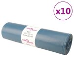 Vidaxl sacs poubelles 100 pcs bleu 240 l