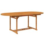 Vidaxl salon de jardin 5 pcs bois d'acacia massif