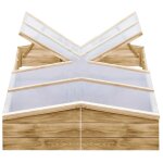 Vidaxl serres 2 pcs bois de pin impr�gn� 200x50x35 cm