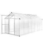 Vidaxl serre aluminium 421x190x195 cm 15, 6 m�