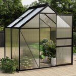 Vidaxl serre anthracite aluminium 2, 47 m