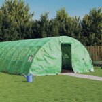 Vidaxl serre avec cadre en acier vert 60 m 12x5x2, 3 m