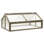 Vidaxl serre gris 114x80x50 cm bois de sapin Vidaxl serre gris 114x80x50 cm bois de sapin