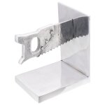 Vidaxl serre - livres 2 pcs argent 11x14x17, 5 cm aluminium scie