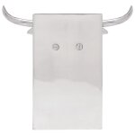 Vidaxl serre - livres 2 pcs argent 21, 5x15, 5x20 cm aluminium taureau