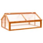 Vidaxl serre marron 114x80x50 cm bois de sapin Vidaxl serre marron 114x80x50 cm bois de sapin