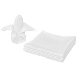 Lot 100 serviettes de table blanc50x50 cm rsistantes taches plis