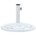 Vidaxl socle de parasol blanc 12 kg 48 cm fonte Vidaxl socle de parasol blanc 12 kg 48 cm fonte