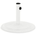Vidaxl socle de parasol blanc 45x45x30 cm fonte