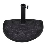 Vidaxl socle de parasol demi - rond rsine