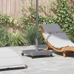 Vidaxl socles de parasol d'extrieur bois fonc 45 x 45 x 32 cm