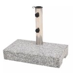 Vidaxl socle de parasol granite rectangulaire 25 kg