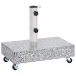 Vidaxl socle de parasol gris clair 45x25x8, 3 cm granite Vidaxl socle de parasol gris clair 45x25x8, 3 cm granite