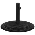 Vidaxl socle de parasol noir 45x45x30 cm fonte