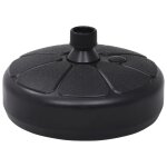 Vidaxl socle de parasol rempli de sable / d'eau 15 l noir