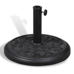 Vidaxl socle de parasol rond rsine