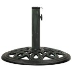 Vidaxl socle de parasol vert 40x40x32 cm fonte