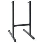 Vidaxl station de dips 120 kg 66x104x122 cm acier