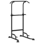 Vidaxl station de dips tour de puissance noir 95 x 102 x (160 - 210) cm