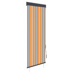 Vidaxl store roulant d'ext�rieur 60x250 cm jaune et bleu