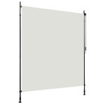 Store enrouleur extrieur 200x270 cm crme polyester manivelle uv
