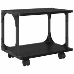 Vidaxl support d'imprimante ch�ne noir 41 x 28 x 33. 5 cm