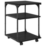 Vidaxl support d'imprimante ch�ne noir 43 x 48 x 64 cm