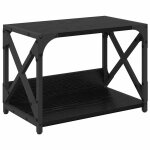 Vidaxl support d'imprimante ch�ne noir 44 x 26 x 31. 5 cm