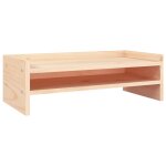 Vidaxl support pour moniteur 50x24x16 cm bois de pin solide