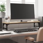Vidaxl support de moniteur chêne sonoma 85x23x15, 5cm bois d'ingénierie Vidaxl support de moniteur chêne sonoma 85x23x15, 5cm bois d'ingénierie